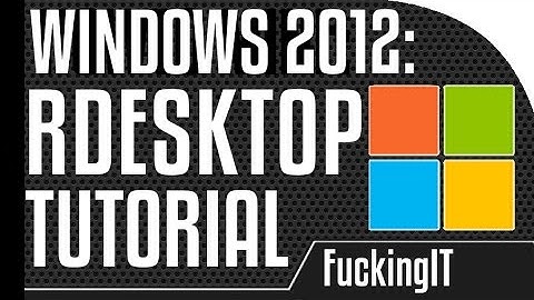 Windows 2012 - Enabling Remote desktop