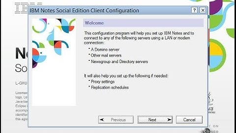 how to re configure lotus notes 9