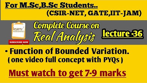 Real Analysis Complete Course🔥||Lecture-36||learnMATHEMATICS||