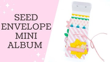 Seed pouch envelope mini album | Nelly & Clem Spring kit!