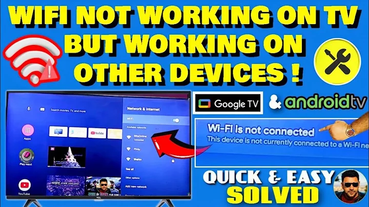 WIFI Not Working On TV But Working On Other Devices Android Smart TV || Google TV  [Fixed]