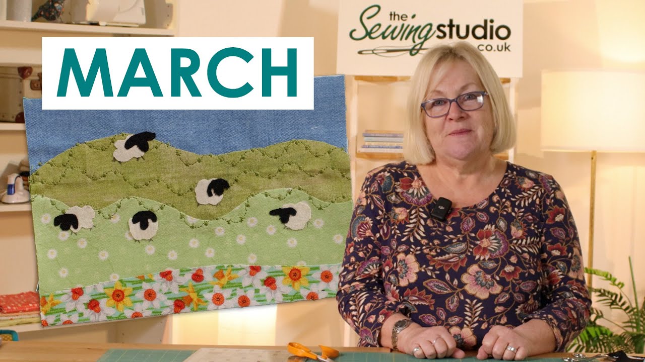 Luscious Field of Sheep - March Scrap Postcard Club