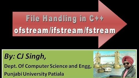 File Handling in C++( ofstream ifstream fstream), copy one file into another