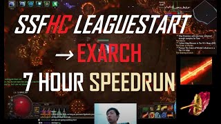 6:56 SSFHC League Start → Exarch Speedrun - Fire DoT Trickster (FULL RUN Patch 3.20)