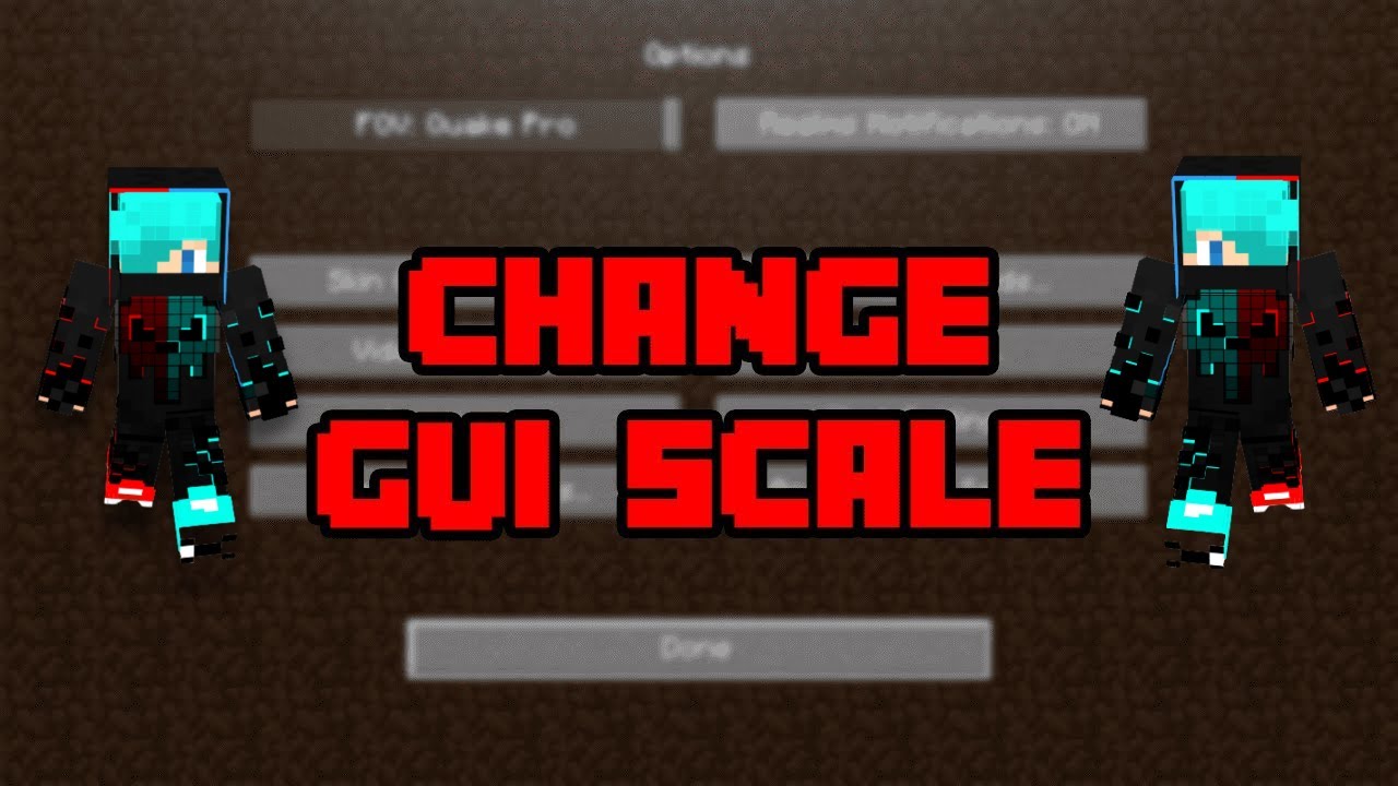How to Change GUI Scale in Minecraft - YouTube