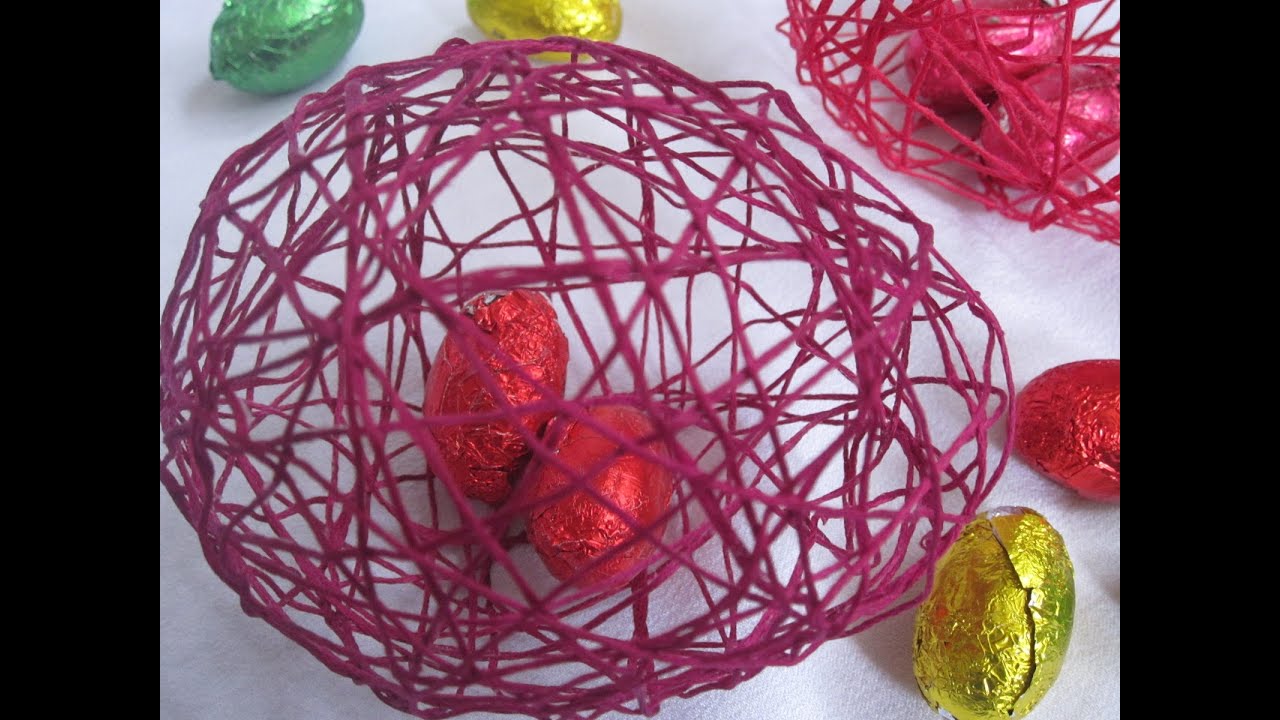 Diy easter decorations string eggs youtube