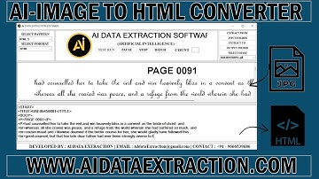 Image To HTML Converter Software For PC | Image To .HTML Conversion Software For PC
