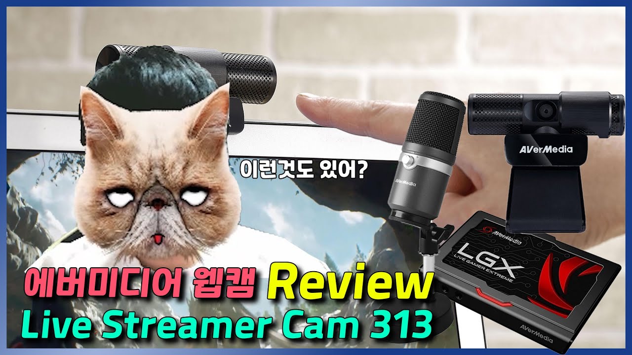 게임장비리뷰 에버미디어 웹캠 Live Streamer Cam 313 (PW313) 공개 YouTube