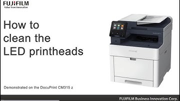 How to clean the LED printheads