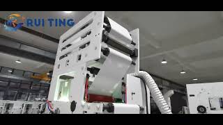 RUITING 320 flexo printing machine with delam relam and die cutting unit