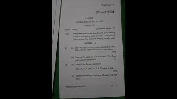 Digital Electronics question paper BCA sem 2nd #2024 #bca #digitalelectronics  #pup #exam