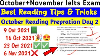 October+November Ielts Exams Reading Preparation | 9 October | 16 October | 23 October Ielts Exam
