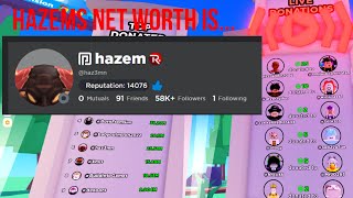 How many robux has hazem made since pls donate came out image