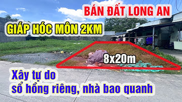 Bán đất đức hòa long an, giáp ranh hóc môn, lô góc 2 mặt tiền, 8x20m| Hằng Bán Đất