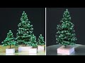 DIY Miniature Christmas Tree using Hairy Wire | How to make a miniature Christmas Winter Tree