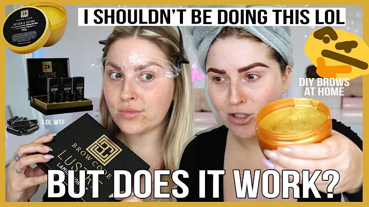 diy brow lamination, wax & tint... DOES IT WORK?  ...