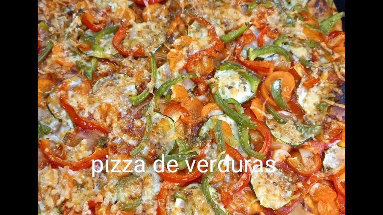 PIZZA  🍕DE VERDURAS 🍕