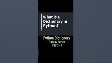 What is a Dictionary in Python? Part 1 - Complete Series  on #python  Dictionary #datascience