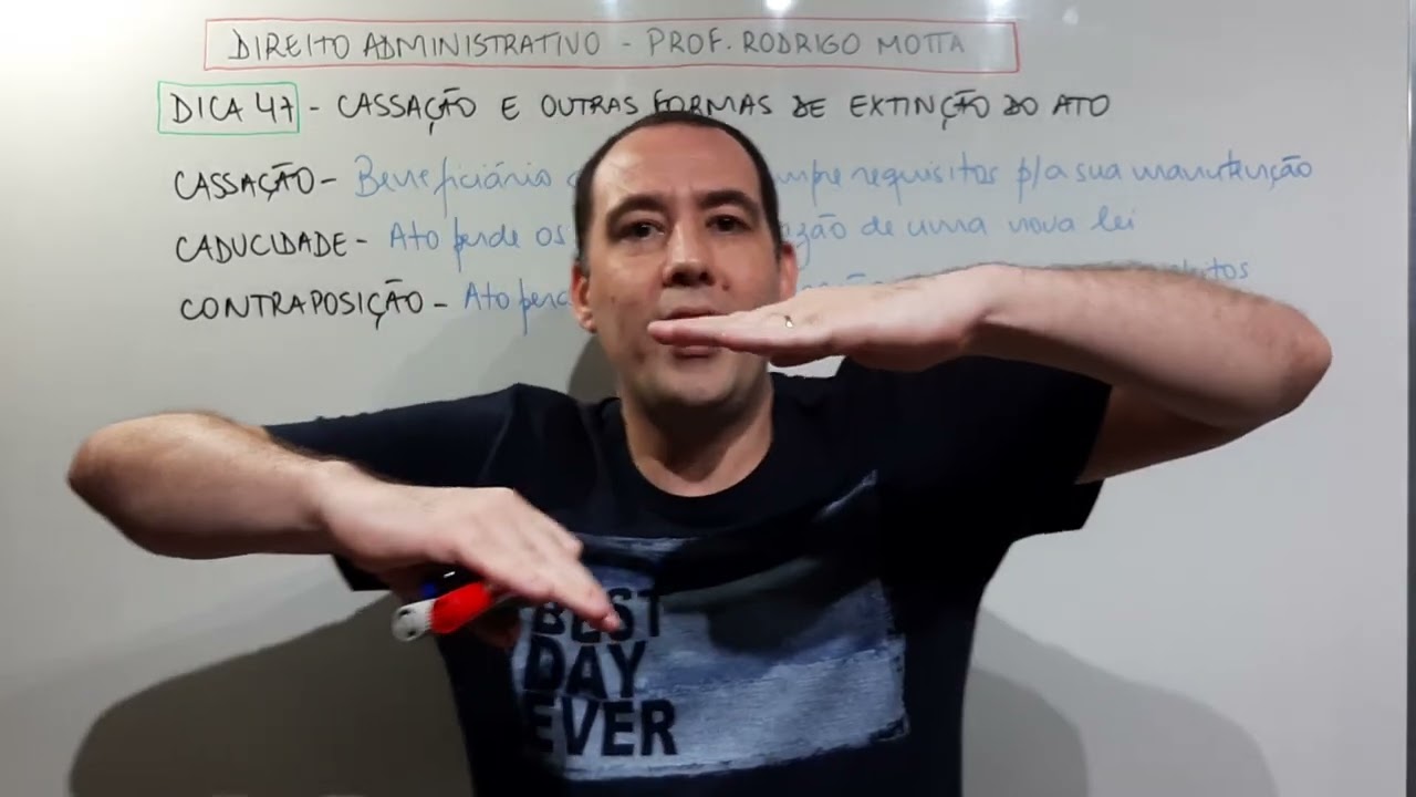 Cassação, caducidade e contraposição - Direito Administrativo - Prof. Rodrigo Motta