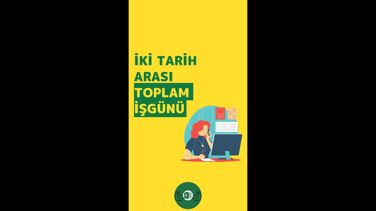 #EXCEL - İki Tarih Arasında Toplam Kaç İşgünü Olduğunu Bulmak | #shorts