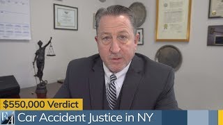 $550,000 Verdict in a New York Car Accident Lawsuit