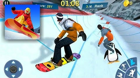 Snowboard Master 3D              Android game play..