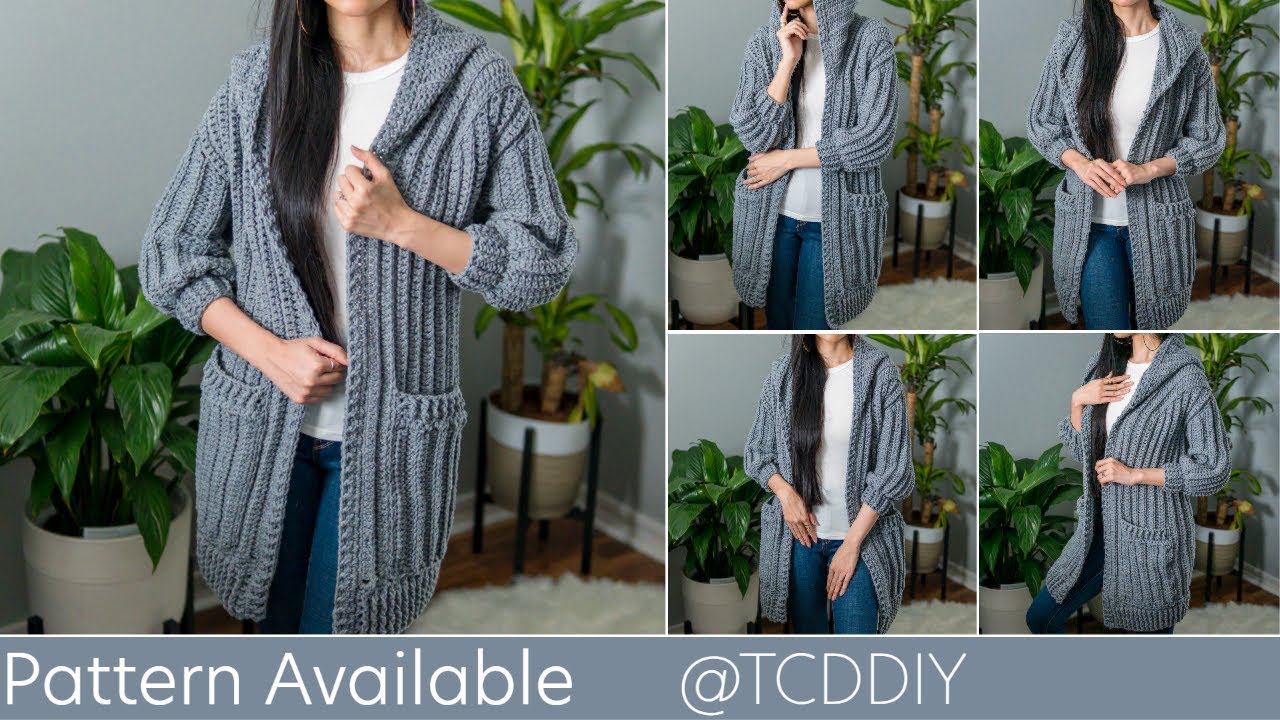 How to Crochet Duster Cardigan  Pattern  Tutorial DIY