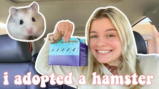 i adopted a hamster | getting my robo dwarf hamster vlog