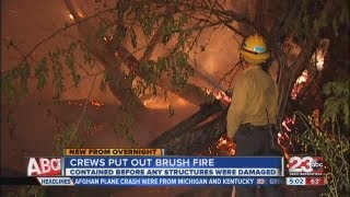 Crews Put out Brush Fire