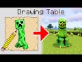 Minecraft, But Whatever I Draw Comes To LIFE!