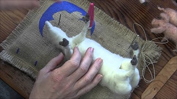 Needle Felted Pig and Piglet: Part 2 Building the Body