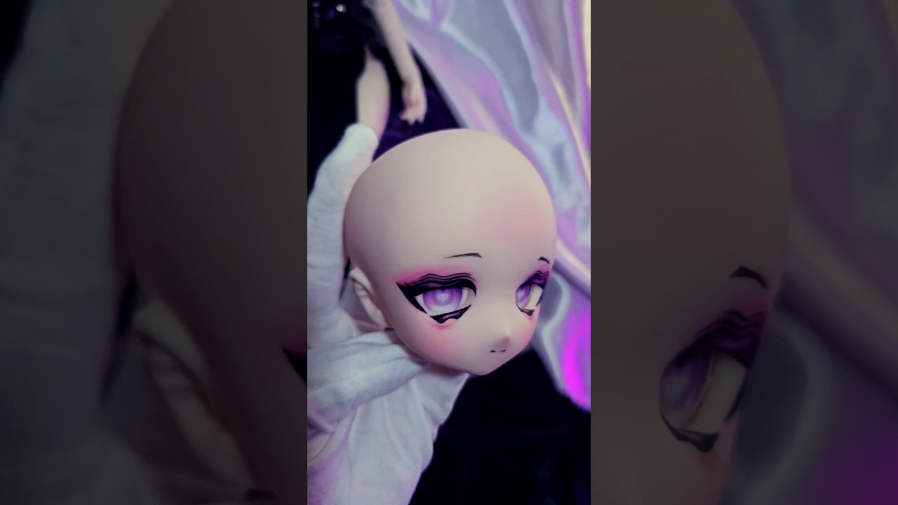 病みかわメイク💜#bjd #doll #ドール #shorts