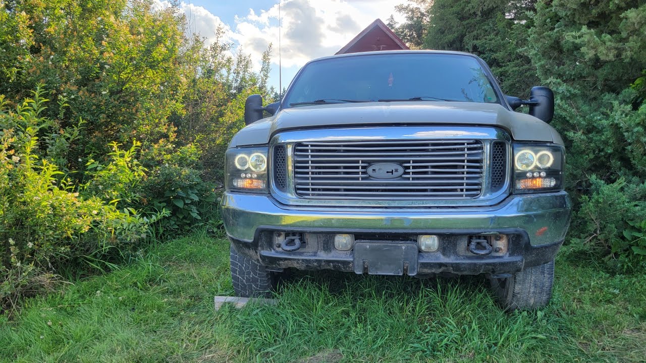 how to put 05-07 headlights in a 99-04 f250. - YouTube