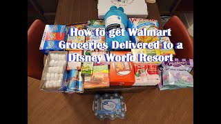 How to schedule a Walmart Grocery Delivery at Walt Disney World Resort Hotel | All Star Movies 2023