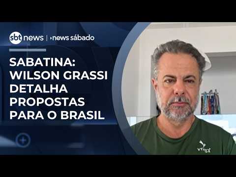 Wilson Grassi, candidato à Presidência, é sabatinado pelo SBT News | #NewsSábado