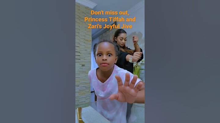 Princess Tiffah dangote and Zari's Joyful Jive🌿😊🌿