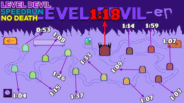 Level Devil - Chapter 2 All Levels Speedrun No Death