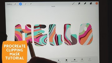Procreate Tutorial Using Clipping Mask With Font