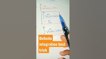 Definite integration best trick useful for MHT-CET 👈👈