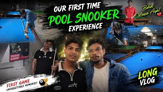First Time Snooker Challenge With Friends 🔥 End Tak Twist! #vlog #ViralVideo #YoutubeIndia #Fyp