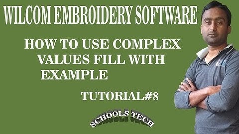 Wilcom In Hindi English How to Use Complex Values Fill With Example Tutorial #8