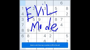 Alix attempts to speed run sudoku (Evil Mode)