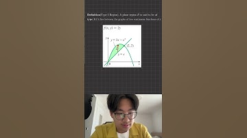 Setting up a Double Integral over a Type I Region