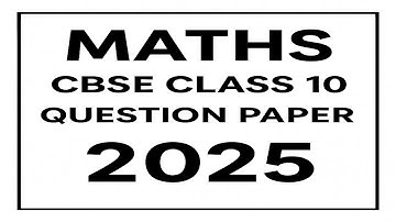 Set 2  Question paper Class 10 / standard maths cbse board exam 2025 / set 2 2025
