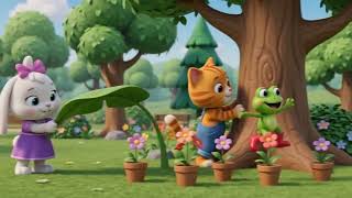 🐻🌈 MILO AND HIS FRIENDS EXPLORE A COLORFUL PARK