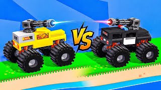 DRIVE MAD GAME | YELLOW vs POLICE MONSTER TRUCK  screenshot 4