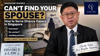 Can’t Find Your Spouse to Serve Divorce Papers What Happens in Singapore