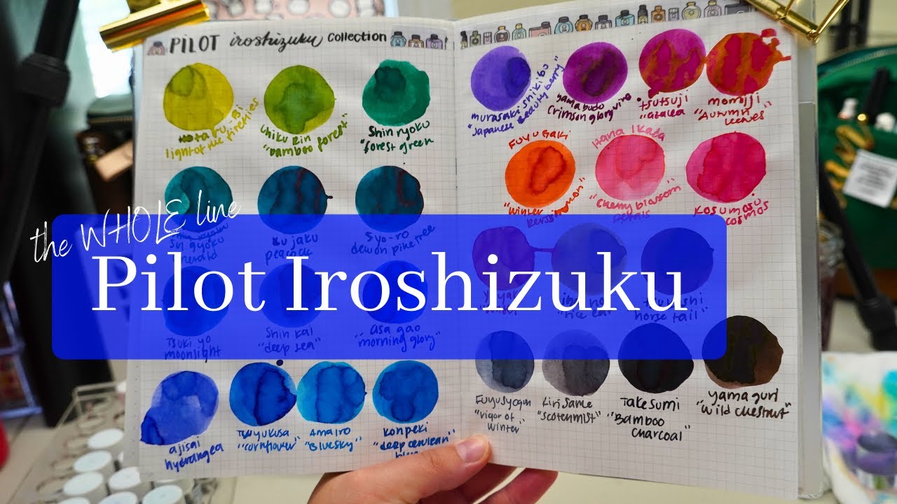 The WHOLE Pilot Iroshizuku Fountain Pen Ink Line