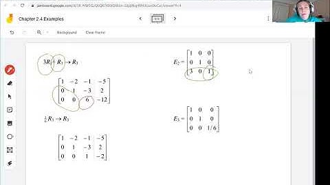 Math 250 Introduction to Elementary Matrices