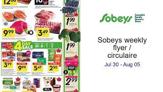 Sobeys weekly flyer / circulaire Jul 30 - Aug 05